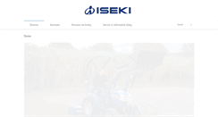 Desktop Screenshot of iseki.sk